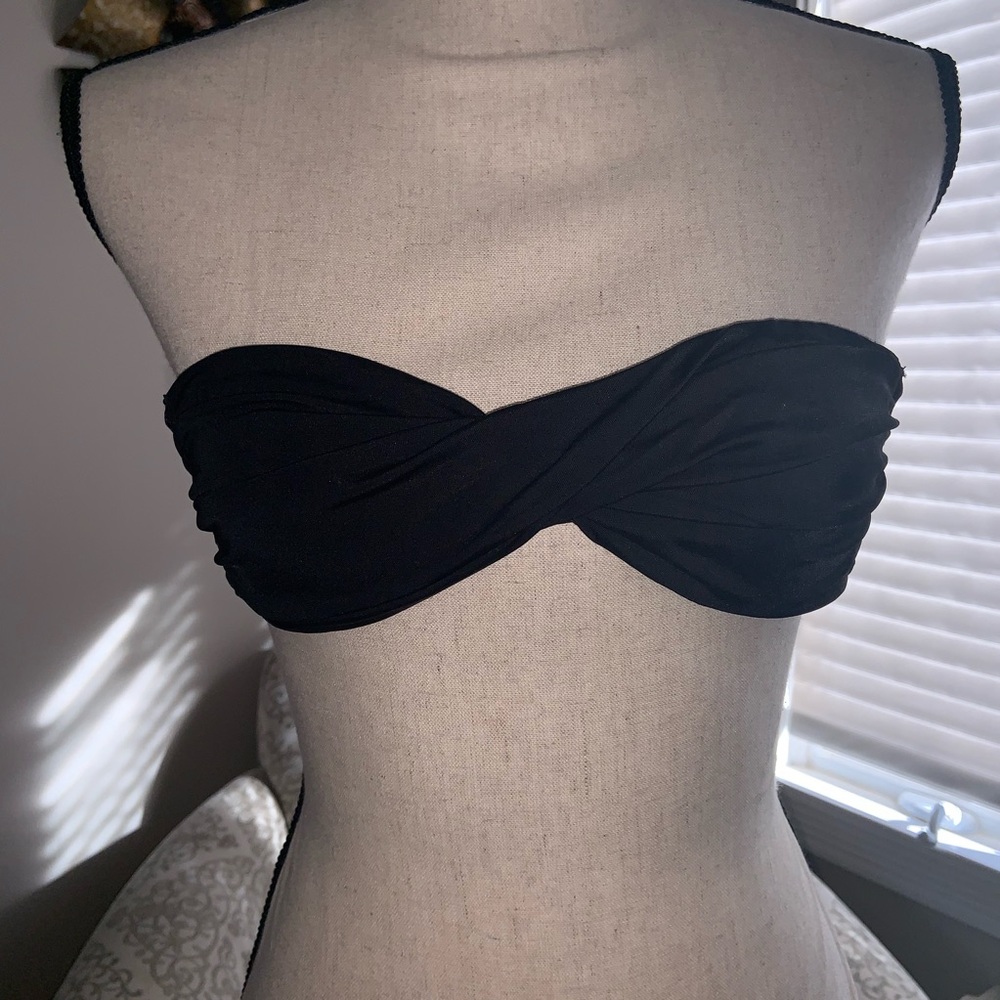 NEW H&M black bikini top size 4